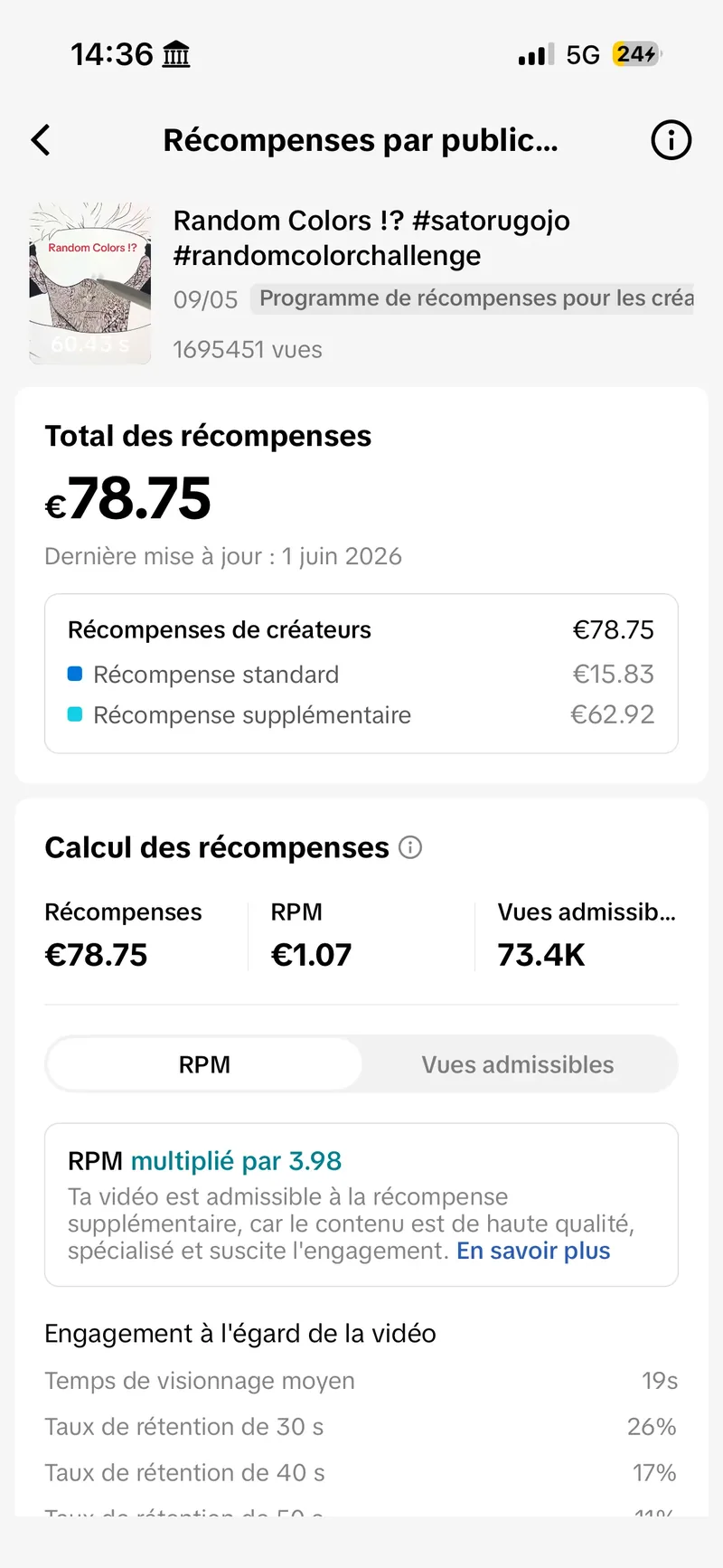 78€ — 1,69M vues