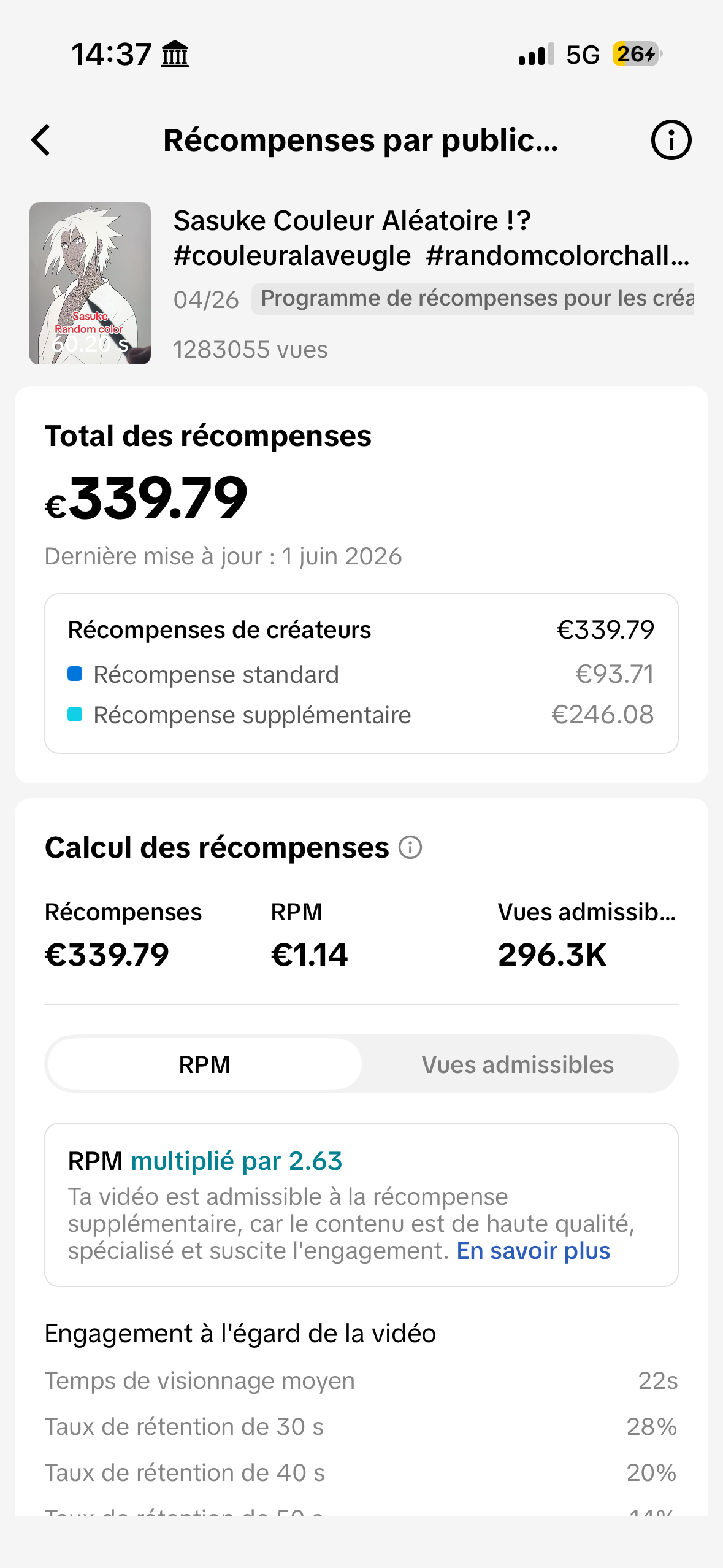 339€ — 1,28M vues